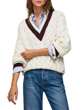 Pullover Pepe Jeans Bellamy Cuello Pico für Damen