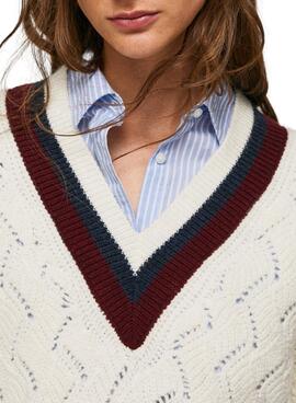 Pullover Pepe Jeans Bellamy Cuello Pico für Damen