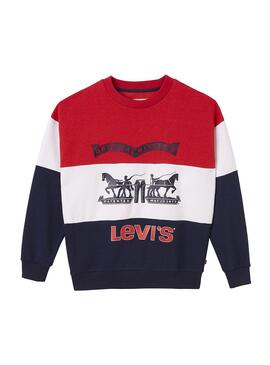 Sweatshirt Levis Boyzcrew Marine Blau Für Junge