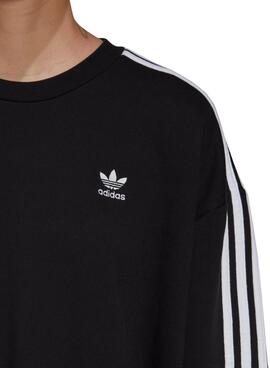 Sweatshirt Adidas Kleid Bänder Schwarz für Damen