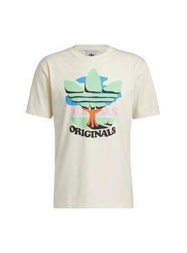 T-Shirt Adidas Trefoil Tree Weiss für Herren