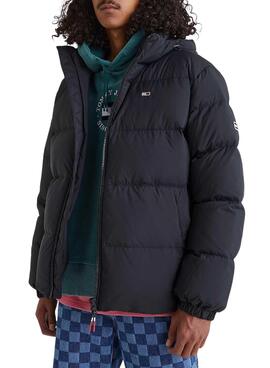 Jacke Tommy Jeans Essential Down Schwarz Herren