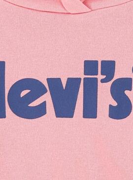 Sweatshirt Levis Poster Logo Rosa für Mädchen
