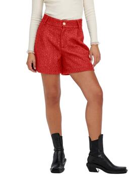 Short Only Kennedy Boucle Orange für Damen