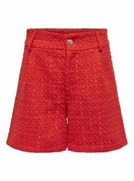 Short Only Kennedy Boucle Orange für Damen