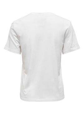 T-Shirt Only Stranger Things Weiss für Damen