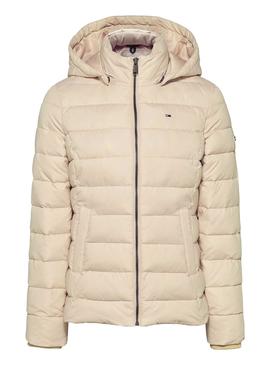 Jacke Tommy Jeans Basic Beige für Damen