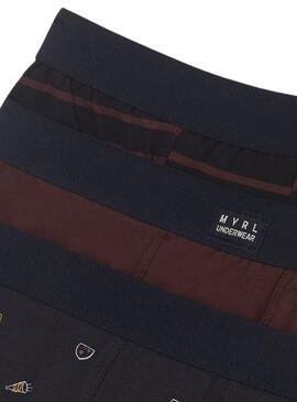 Set 3 Unterhose Mayoral Bordeaux für Junge