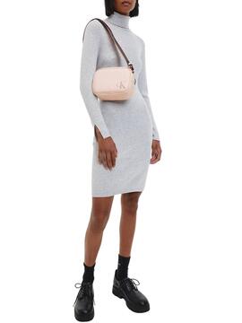 Handtasche Calvin Klein Sculpted Camera Rosa Nude Damen