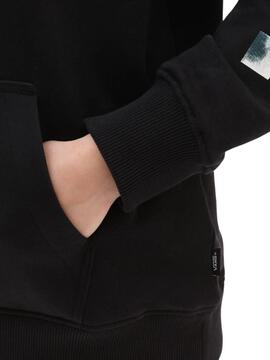 Sweatshirt Vans Cloud Kariert Schwarz für Damen
