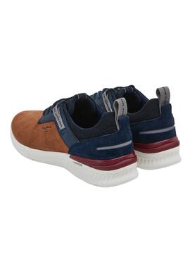 Sneakers Pepe Jeans Jay Pro Braun und Blau Herren