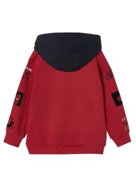 Sweatshirt Mayoral Flock Parches Rot für Junge