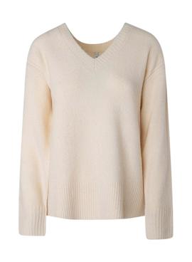 Pullover Pepe Jeans Pico Becca für Damen Beige