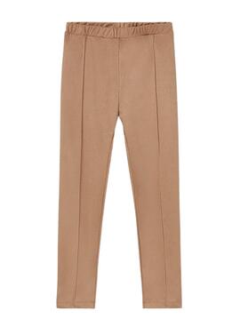 Leggings Mayoral Wildlederlina Slim für Mädchen Camel