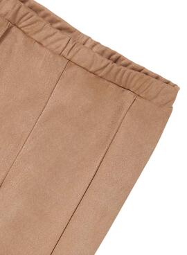 Leggings Mayoral Wildlederlina Slim für Mädchen Camel