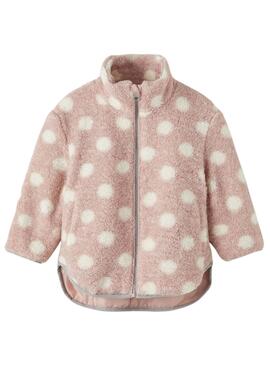 Jacke Name It Molina Teddy für Mädchen Rosa