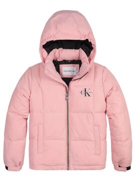 Jacke Calvin Klein gesteppt für Mädchen Rosa