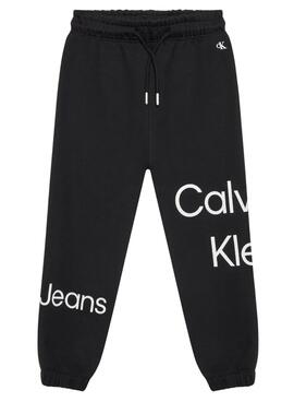Trainingsanzug Calvin Klein Bold für Mädchen Schwarz