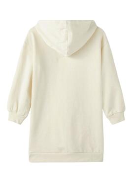 Sweatshirt Name It Kleid Naretro für Mädchen Weiss