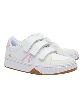 Sneakers Lacoste L001 Klettverschluss für Mini Weiss
