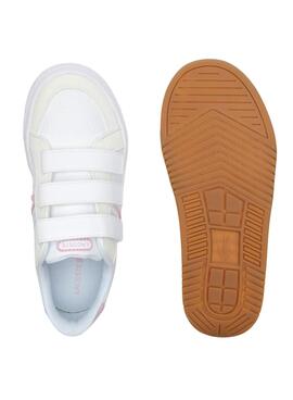 Sneakers Lacoste L001 Klettverschluss für Mini Weiss