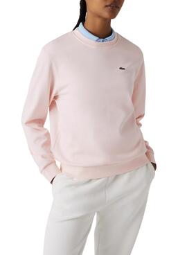 Sweatshirt Lacoste Classic für Damen Rosa