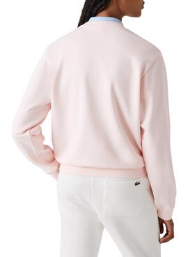 Sweatshirt Lacoste Classic für Damen Rosa