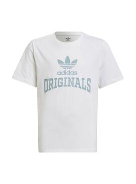 T-Shirt Adidas Graphic für Mädchen Weiss