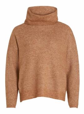 Pullover Vila Vicilia Rollkragenpullover Damen Camel
