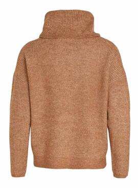 Pullover Vila Vicilia Rollkragenpullover Damen Camel