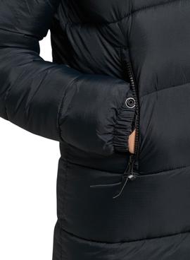 Mantel Superdry Gepolstert Pelz für Damen Schwarz