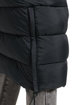 Mantel Superdry Gepolstert Pelz für Damen Schwarz