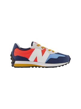 Sneakers New Balance 327 Junges Blau y Orange