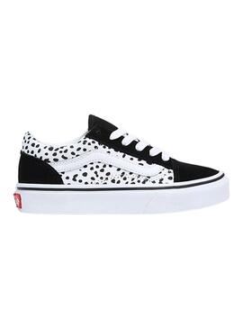 Sneakers Vans Old Skool Dots Schwarz und Weiss