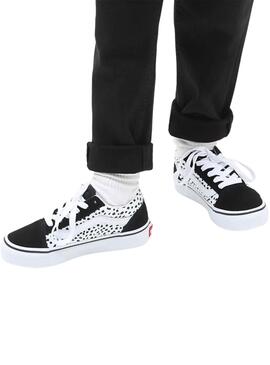 Sneakers Vans Old Skool Dots Schwarz und Weiss