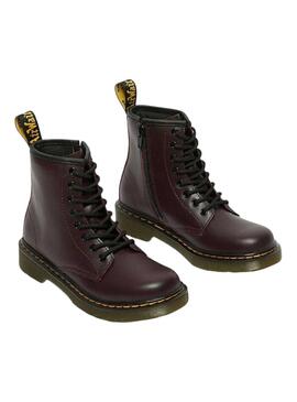 Stiefelettes Dr Martens 1460 Bordeaux für Mädchen und Junge