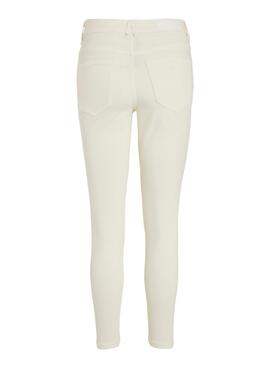 Jeans Vila Ana Skinnie Beige für Damen