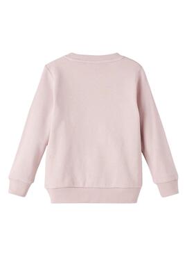 Sweatshirt Name It Nida Bedruckt für Mädchen Rosa