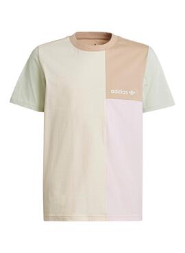 T-Shirt Adidas Colorblock Pastel Junge und Mädchen