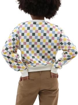 Sweatshirt Vans Überall Kariert Damen Multicolor