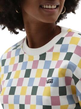 Sweatshirt Vans Überall Kariert Damen Multicolor