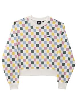 Sweatshirt Vans Überall Kariert Damen Multicolor