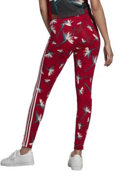 Leggings Adidas Thebe Magugu für Damen Rot