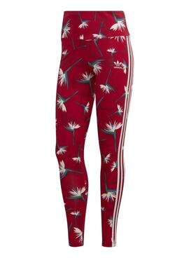 Leggings Adidas Thebe Magugu für Damen Rot