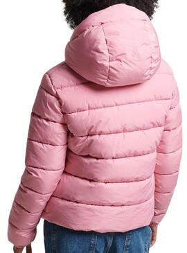 Jacke Superdry Spirit Puffer für Damen Rosa