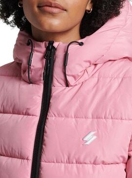 Jacke Superdry Spirit Puffer für Damen Rosa