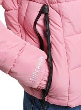 Jacke Superdry Spirit Puffer für Damen Rosa