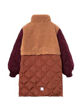 Jacke Name It Mika Lang für Mädchen Braun