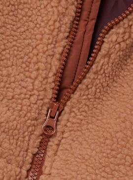 Jacke Name It Mika Lang für Mädchen Braun