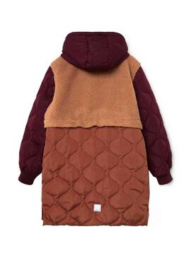Jacke Name It Mika Lang für Mädchen Braun